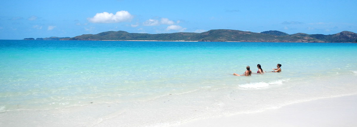 Relaxing at Airlie Beach, Australia.