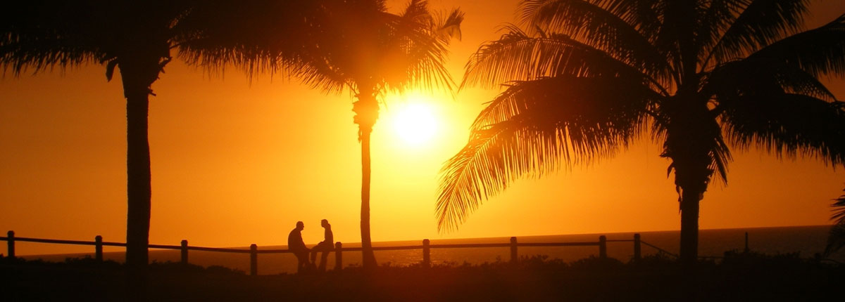 Beautiful sunset in Broome, Australia.