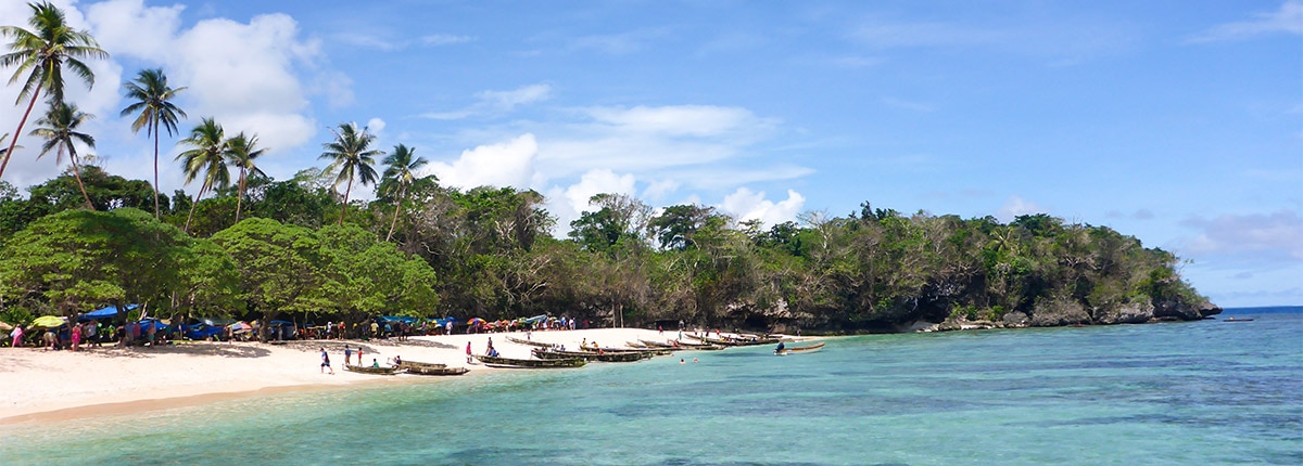 Beatiful beach in Kiriwina Island, Papua New Guinea