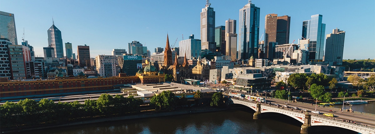 Yarra River in Melbourne, Australia.