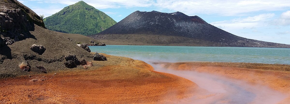 Hot springs in Rabaul, Papua New Guinea.