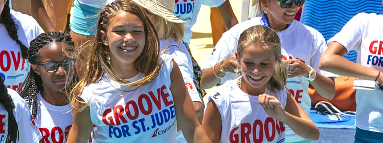 Children dancing at Groove for St. Jude