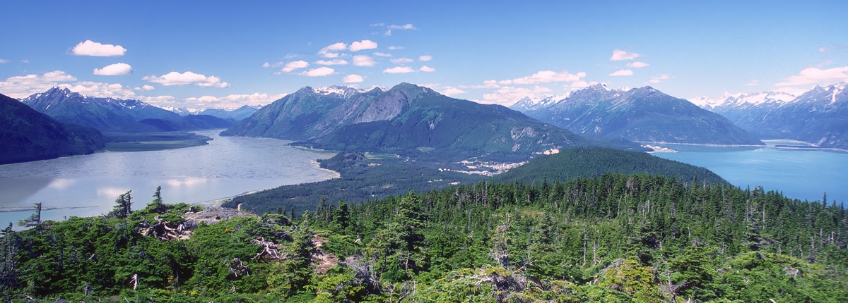 picturesque mountains in haines, alaska 