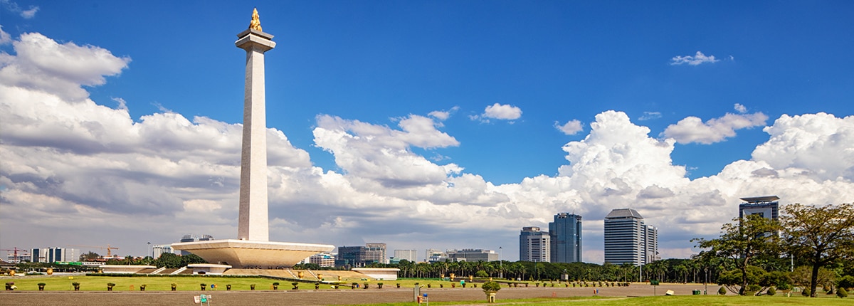 view of jarkarta monas national monument 