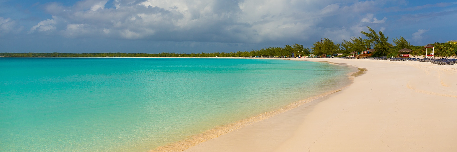 view of the beach at half moon cay