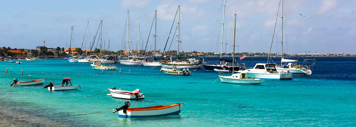 sail boats docked in bonaire