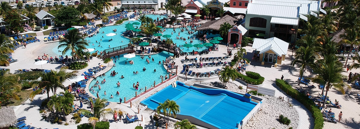 multiple pools and a surf simulator at grand turk