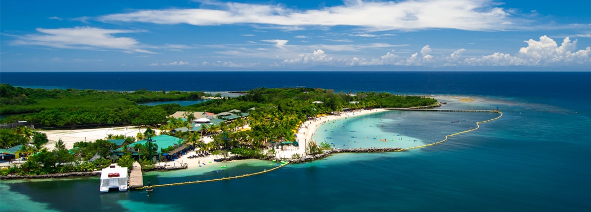 aerial view of mahogany bay 