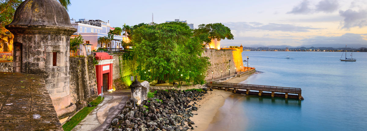 view the historic cobblestone architecture of san juan