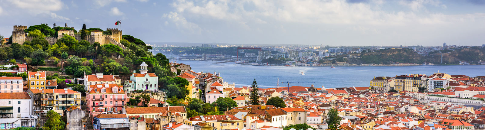 View of the Lisbon, Portugal cityscape