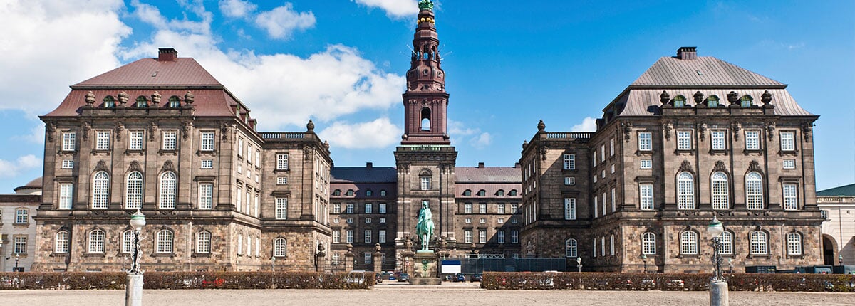 christiansborg palace in copenhagen, denmark