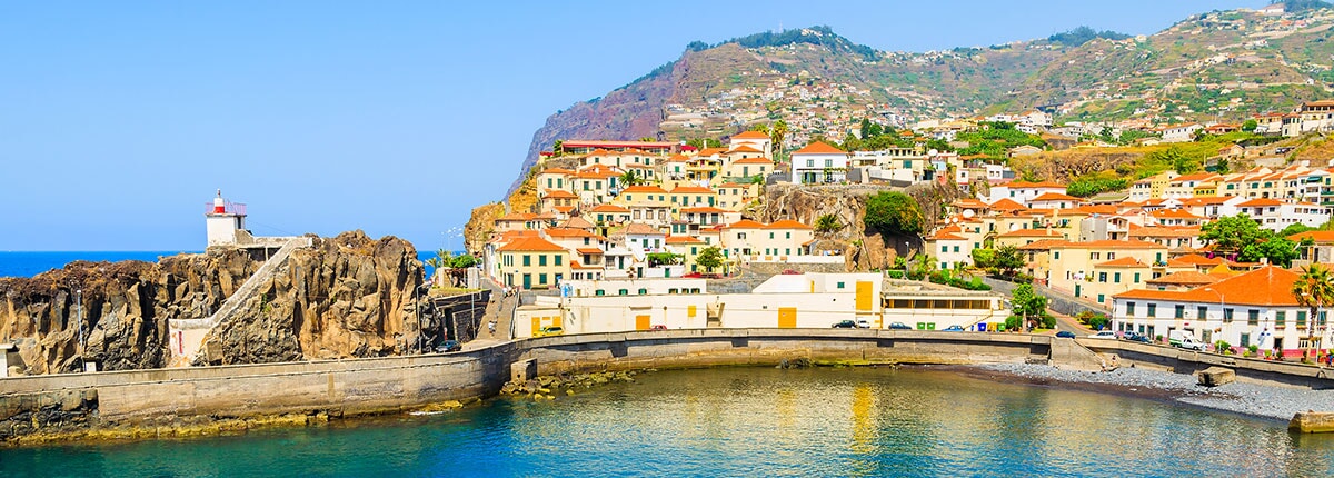 camara de lobos port in funchal, madeira, portugal