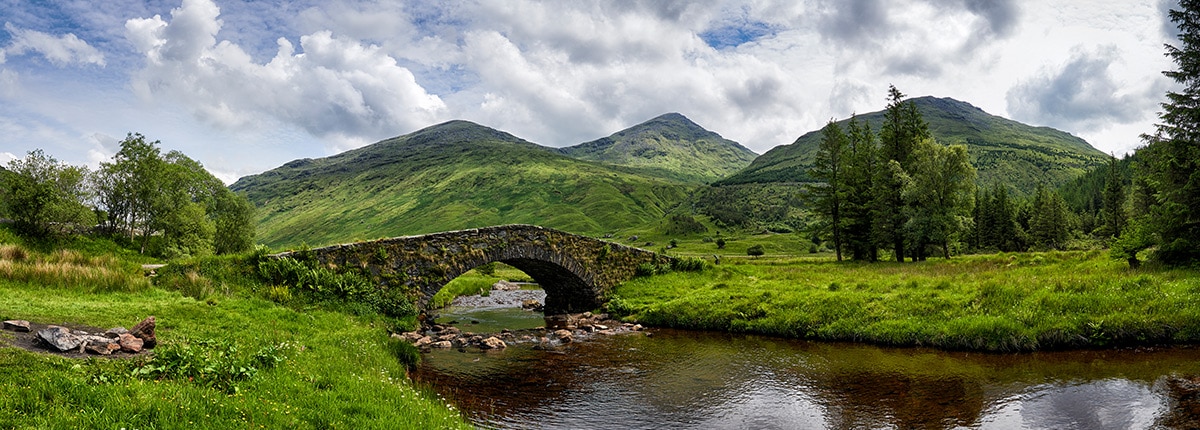 butter bridge in the loch lomond national park