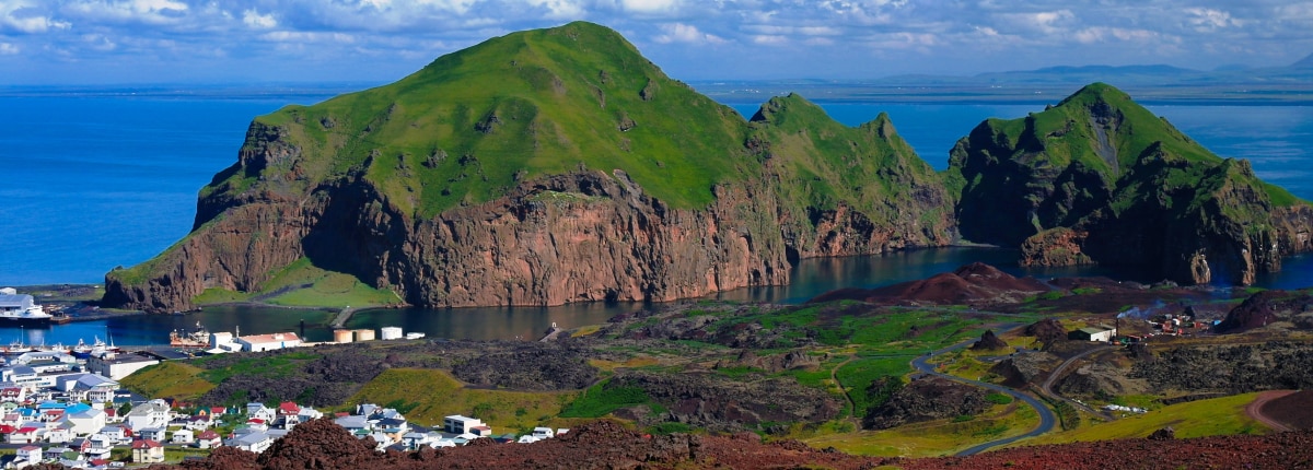 view of green landscaped mountains 