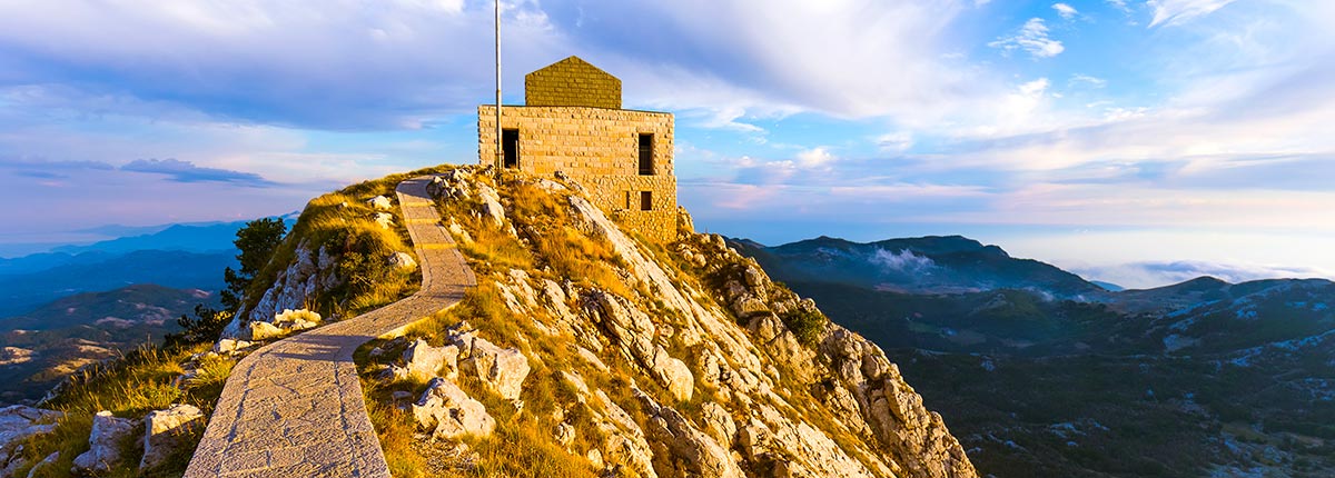 view of lovcen mountains national park