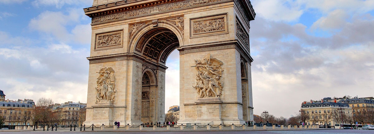 arc de triomphe in paris, france