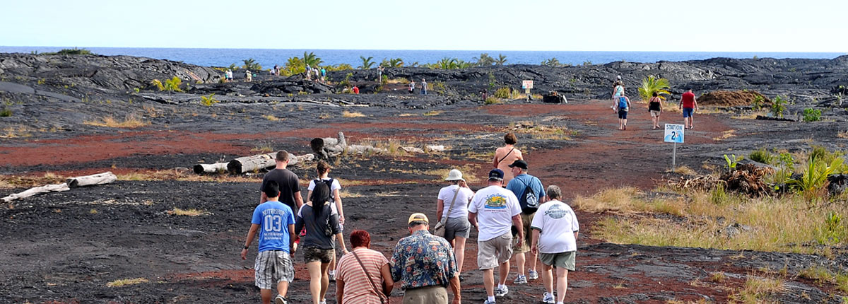 walking excursion on hilo volcano