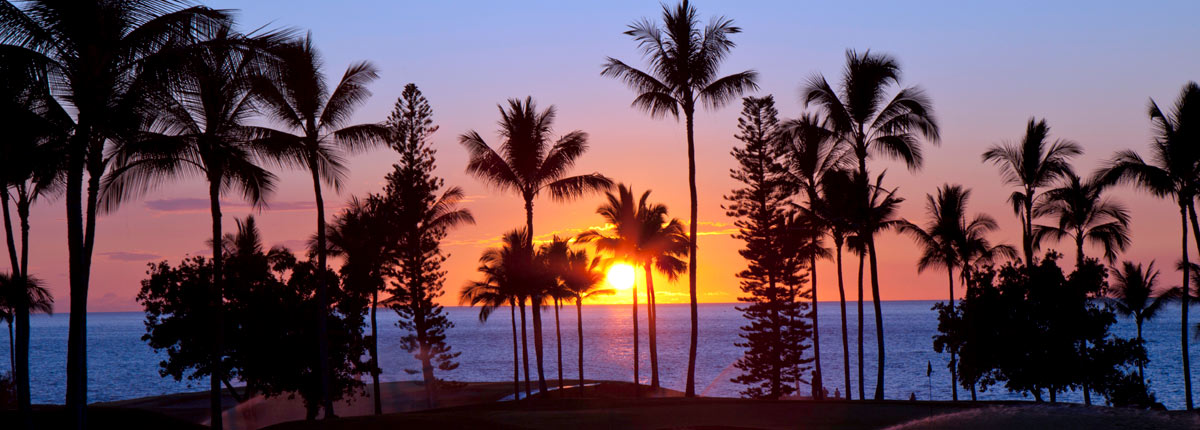 colorful sky view in kona