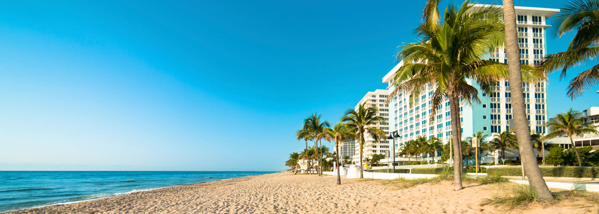 blue skies on ft. lauderdale beach