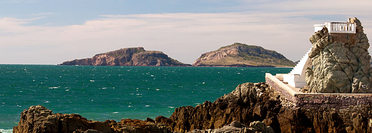 view of the coast of mazatlan