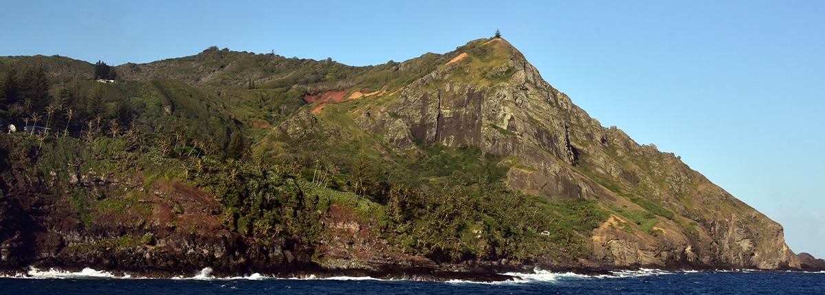 the ocean with different islands in the background