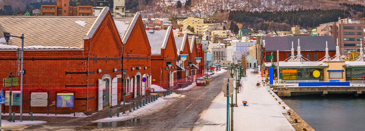 historic red brick district in hakodate