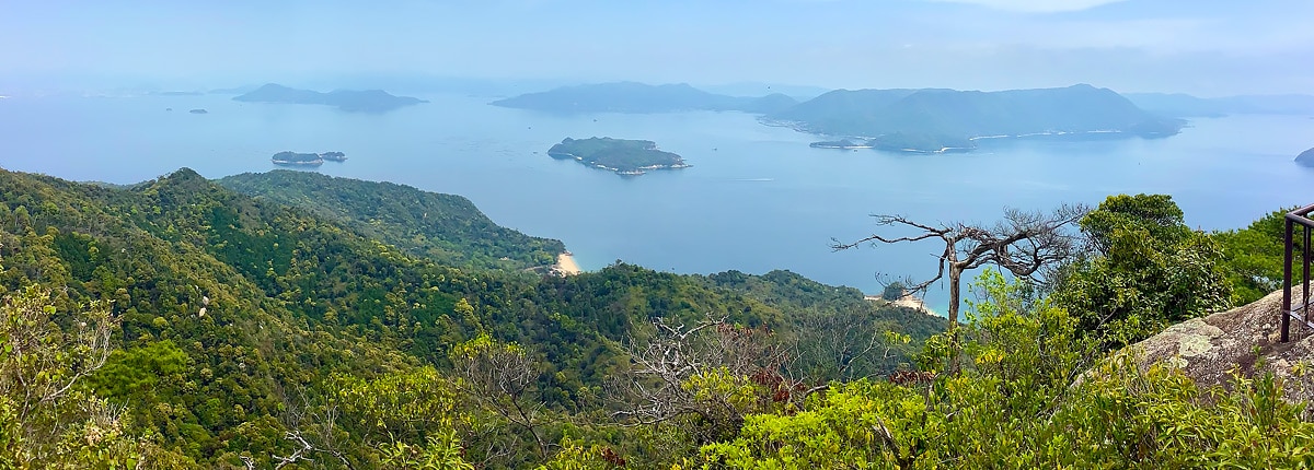 mount misen overlooking seto inland sea