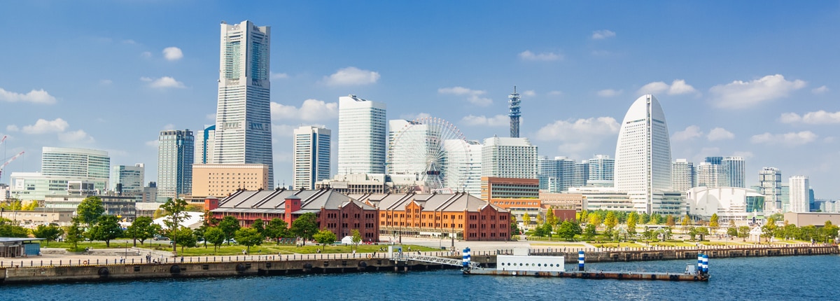 breathtaking skyline view of yokohama, japan