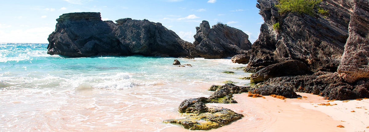 scenic view of south shore beach in bermuda