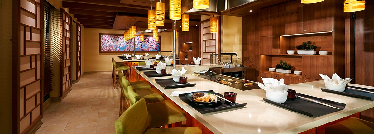 interior view of bonsai teppanyaki