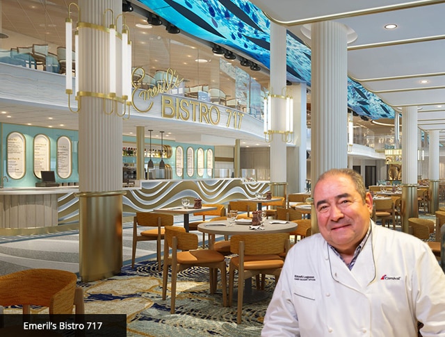 emeril stands infront of emerils bistro 717