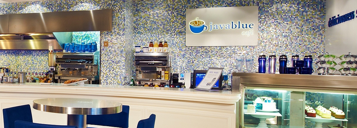 java blue coffee and sweets on carnival cruise ships 