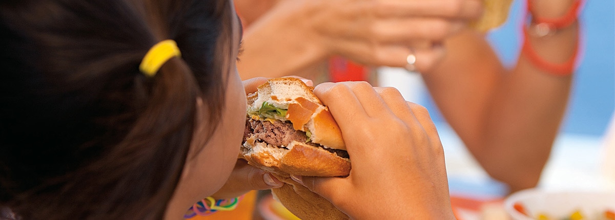 Kids menu sandwiches