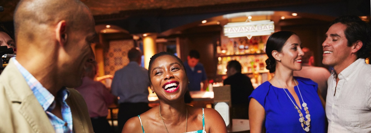 two couples enjoying the Havana Bar