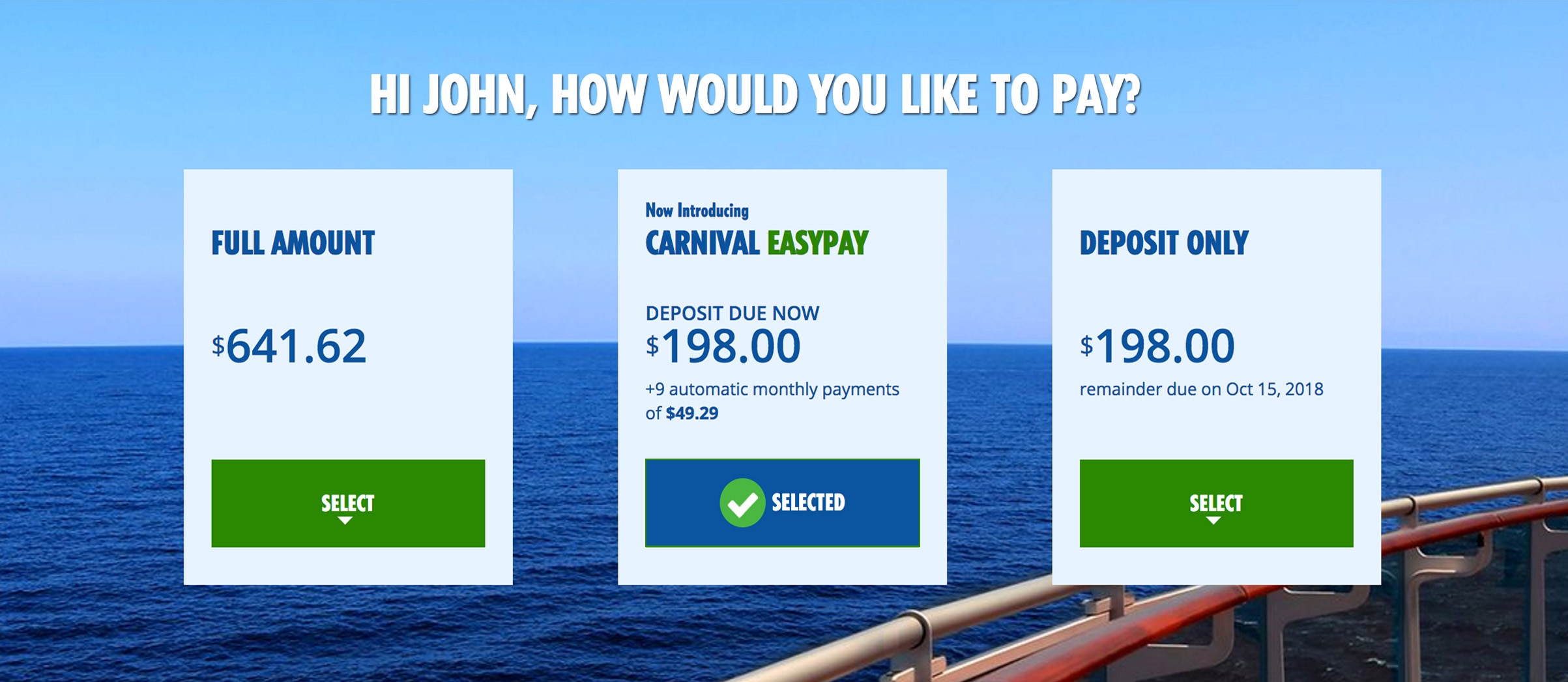 easypay cruises